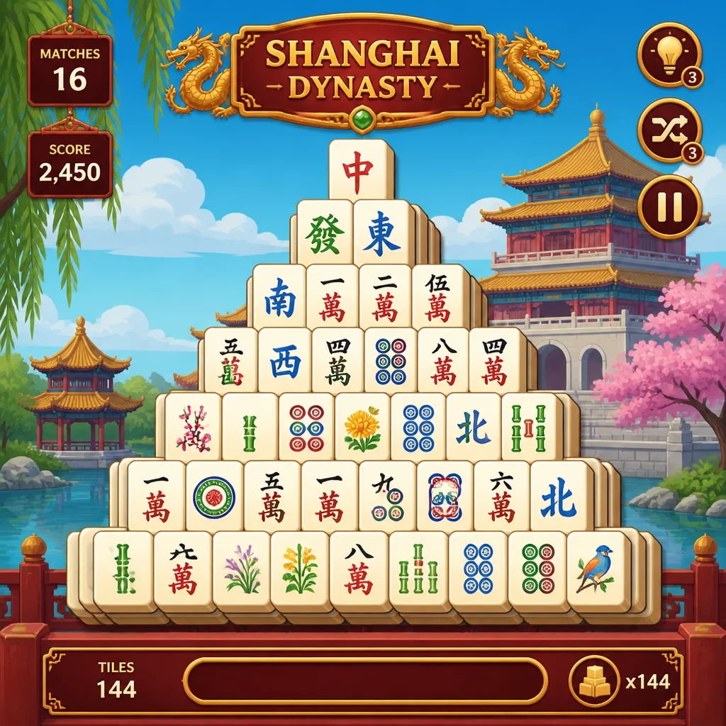 Mahjong Shanghai Dynasty Board